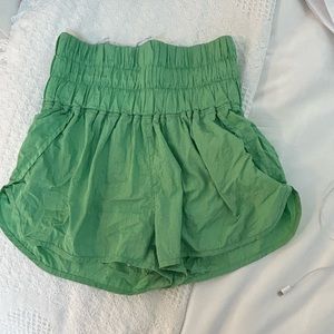 Green Free People way home shorts